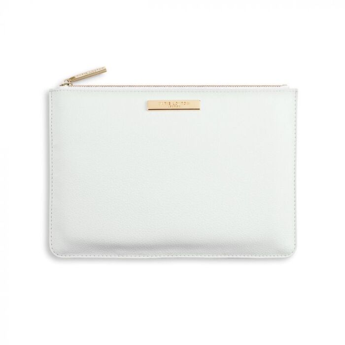 Katie Loxton Soft Pebble Perfect Pouch | White-6